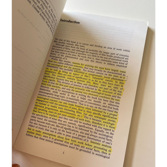 Stars by Richard Dyer, Paperback 1979, BFI Publishing - Highlighted - Picture 6 of 6